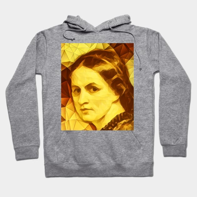 Anne Bronte Golden Portrait | Anne Bronte Artwork 11 Hoodie by JustLit